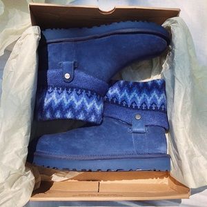 NWT Icelandic Blue Suede classic short Wool UGG❄️